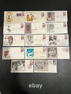 14 Different Roberto Clemente First Day Covers FDC