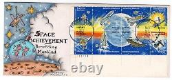 #1919a Space Achievement Dorothy Knapp Hand Painted Cachet 1981 FDC Blk/8