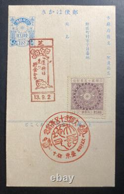 1920s Japan PS POSTCARD First Day Cover FDC With Special Postmarks Cancels