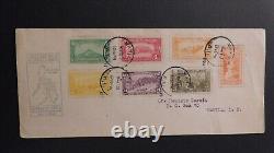1932 FDC First Day Cover Philippines Manila Local Use Pictorial Stamps