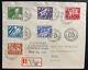 1936 Stockholm Sweden First Day Cover Fdc To Baden Swiss Sc#251-256