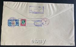 1938 Guatemala First Day Souvenir Sheet Cover FDC To USA Philatelic Exhibition
