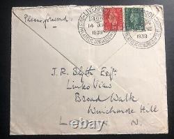 1939 Liverpool England First Day Cover FDC 26th Philatelic Congress To London