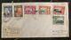 1941 Hong Kong First Day Cover Fdc 100 Years British Colony Stamp Set Mi 163-68