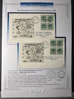 1942 Bahamas First Day Cover FDC San Salvador to Nassau Duchess of Windsor