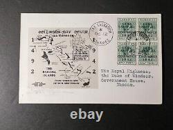 1942 Bahamas Postcard First Day Cover FDC San Salvador to Nassau Duke of Windsor