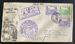 1942 Manila Philippines Japan Occupation First Day Cover FDC Semi Postal Stamps