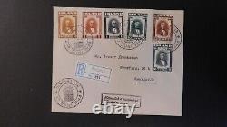 1944 Registered Iceland First Day Cover FDC Pingvellir to Rekjavik