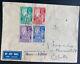 1946 Rangoon Burma First Day Airmail Cover Fdc To Calcutta India Independence
