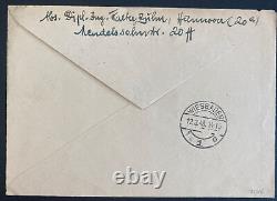 1948 Leipzig Germany first Day Cover FDC to Wiesbaden Fair Messe Issue