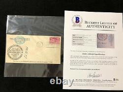 1949 Charles Lindbergh Signed Autographed First Day Cover FDC BAS BECKETT