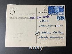 1949 Germany Postcard First Day Cover FDC Bremen