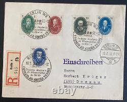 1957 Berlin East Germany DDR First Day Cover FDC To Dessau 250 Anniversary