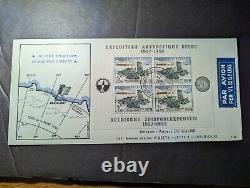 1958 Belgium Antarctic Expedition Souvenir Airmail First Day Cover FDC
