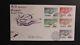 1959 Naha Ryukyu First Day Cover Fdc Overprinted Airmails Heavenly Nymph