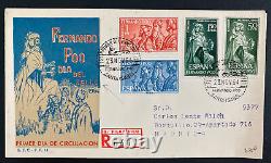 1964 Fernando POO Spain First Day Cover FDC To Madrid