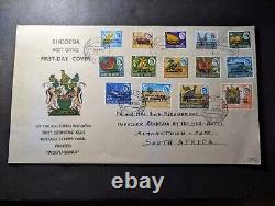 1966 Southern Rhodesia Souvenir First Day Cover FDC Salisbury to South Africa