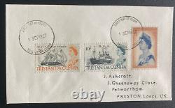 1967 Tristan Da Cunha First Day cover FDC To Preston England Transportation