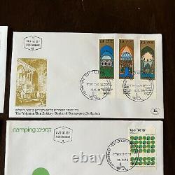 1974-1976 Israel First Day Covers Lot Of 6 Different Fdc