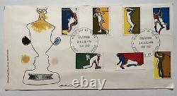 1974 Chatswood Australia First Day Of Issue Fdc Cover Sports Stamps Set