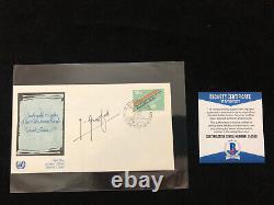1981 Yasser Arafat Signed Autographed First Day Cover FDC Envelope Beckett BAS