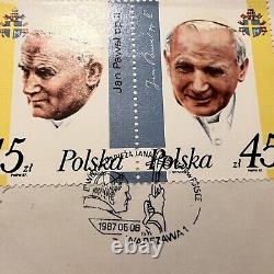 1987 Warsaw Poland Fdc First Day Cover Pope John Paul II