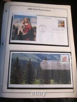 1993 1994 First Day Covers Lot Of 44 All Mint And Post Marked Bba-50