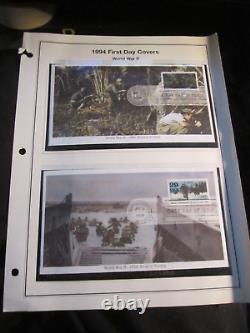 1994 Heritage First Day Covers Lot Of 34 All Mint And Post Marked Bba-50