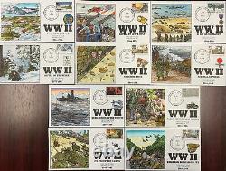 1994 US #1838a-j 10 FDC's complete Collins cachets World war II Year 1944 d
