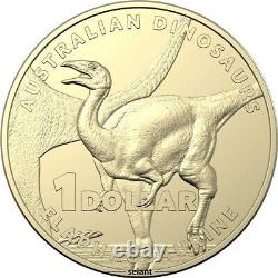 2022 PNC $1 (x4) Australian Dinosaurs Coins + Stamps RARE 500 Gold Foil