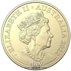 2022 PNC $1 (x4) Australian Dinosaurs Coins + Stamps RARE 500 Gold Foil