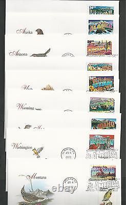 # 3561-3610 GREETINGS FROM AMERICA 2002, BIRDS & FLOWERS 1982 FLEETWOOD FDC's