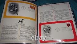 3 binders 580 POSTAL COMMEMORATIVE SOCIETY US First Day Covers & Special Covers