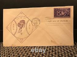855 Baseball First Day Cover Sanders Cachet Unaddressed