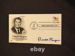 AUTHGRAPHED RONALD REAGAN FIRST DAY COVER withCERTIFICATE OF AUTHENTICITY