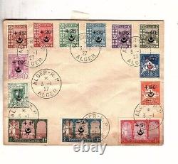 Algeria Alger French First Day cover 1927 FDC Complete Stamp Set B1-11 aa3