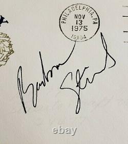 Barbra Streisand Hand Signed Autographed FDC Dated 1975 First Day Cover