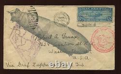 C15 Graf Zeppelin Used Stamp on Nice FIRST DAY FLIGHT COVER (C15-FDC2)