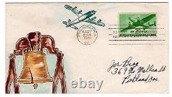 C29 Transport 20c FDC 1941 First Day Cover Swartz Hand-Painted