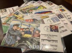 COMPLETE set of 150 CELEBRATE THE CENTURY COLLINS HAND PAINTED FDC -Perfect