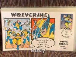 COMPLETE set of 20 FDC Collins Hand painted Marvel Super Heroes #4159a-t