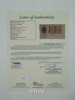 Carl Sandburg Signed Autographed 1963 First Day Cover FDC Poet JSA LOA COA