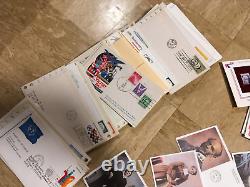 Dealer lot BULK vintage FDC First Day Covers stamps envelopes some gold plated