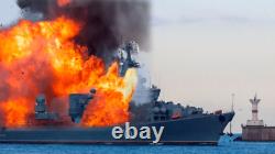 Envelope Russian Warship, GO. With cancalled + autographs, RARE EXCLUSIVE