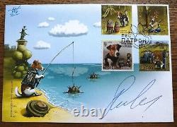 FDC Cover Envelope Patron Minesweeper Dog Stamp Ukraine 2022 Autograph Sign #2