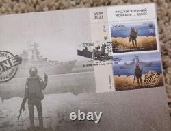 FDC Envelope Cover CRIMEA Stamp W russian Warship go F yourself DONE? 2022