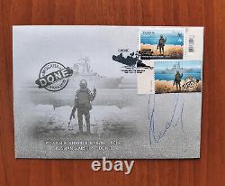 FDC Envelope Cover Ukraine 2022 Stamp W Russian Warship. DONE with Autograph