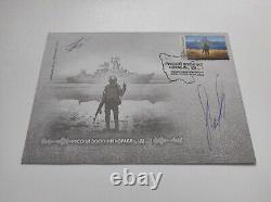 FDC First Day Envelope Russian warship, forward. Gribov Smelyansky signed