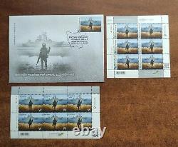 FDC Stamp Full Sheets WithF + FDC Cover Russian warship War in Ukraine 2022
