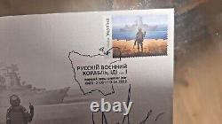 FDC russian warship go and f. With the authograph of the hero Roman Gribov